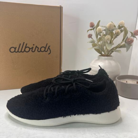 Allbirds Wool Runner Fluffs Natural Black Men\ display picture 3